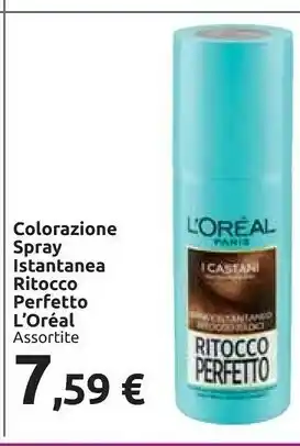 Carrefour Market L'Oreal Paris Colorazione Spray Istantanea Ritocco Perfetto offerta