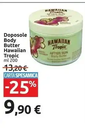 Carrefour Market Hawaiian tropic 5099821001261 Crema Doposole Corpo 200 Ml offerta