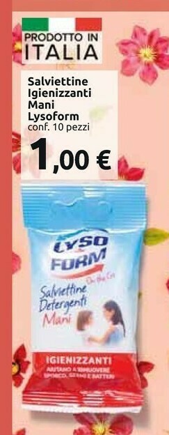 Carrefour Market Lysoform Salviettine Igienizzanti Mani offerta