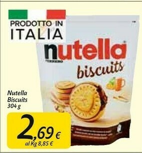 Carrefour Market Ferrero Nutella Biscuits 304 G(ml) offerta