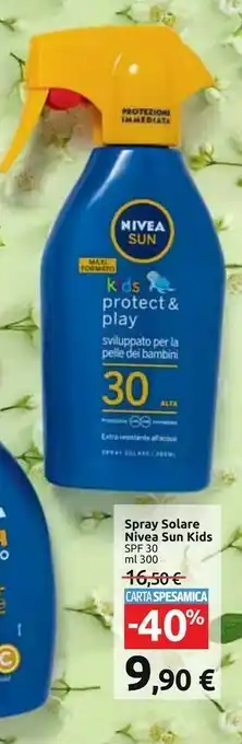 Carrefour Market Nivea Spray Solare Sun Kids Spf 30 offerta