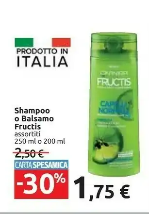 Carrefour Market Garnier Shampoo Balsamo Capelli Normali offerta