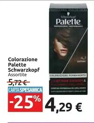 Carrefour Market Schwarzkopf Palette Colorazione offerta