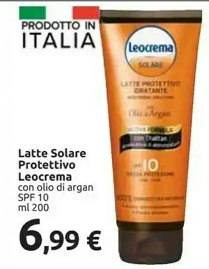Carrefour Market Leocrema Latte Solare Protettivo Con Olio Di Argan offerta