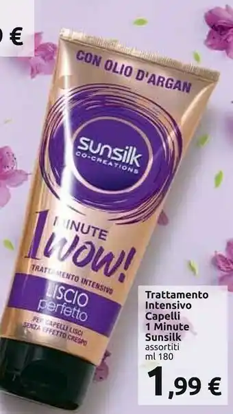 Carrefour Market Sunsilk Trattamento Intensivo Capelli 1 Minute offerta