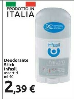 Carrefour Market Infasil Deodorante Stick offerta