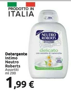 Carrefour Market Neutro Roberts Detergente Intimo offerta
