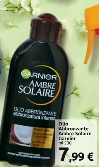 Carrefour Market Garnier Olio Abbroznte Ambre Solaire offerta