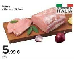 Carrefour Market Lonza A Fette Di Suino offerta