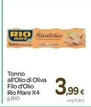 Carrefour Rio Mare Tonno All'Olio Di Oliva Filodolio offerta