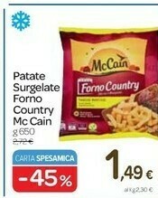 Carrefour Mccain Mc Cain Patate Surgelate Forno Cauntry offerta