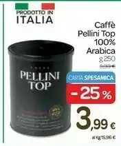 Carrefour Pellini top Caffè 250 G(ml) offerta