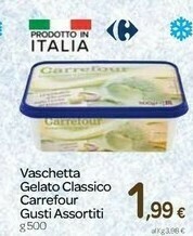 Carrefour Carrefour Vaschetta Gelato Classico offerta