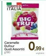 Carrefour Dufour Caramelle Big Fruit Gelee 180 G(ml) offerta