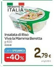 Carrefour Beretta Insalata Di Riso Viva La Mamma offerta