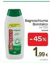Carrefour Borotalco Bagnoschiuma offerta