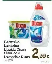 Carrefour Dixan Detersivo Lavatrice Liquido offerta