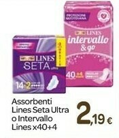 Carrefour Lines Assorbenti Seta Ultra/ Intervallo offerta