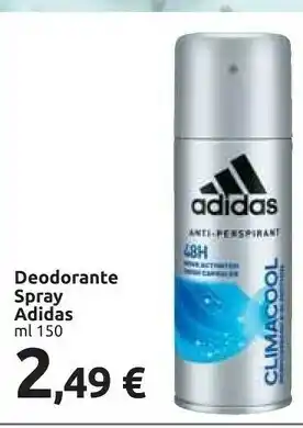 Carrefour Adidas Deodorante Spray offerta