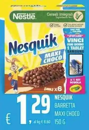 Coop Nestlé Nesquik Barretta Maxi choco 150 g offerta