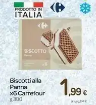 Carrefour Carrefour Biscotti Alla Panna offerta