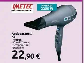 Carrefour Imetec Asciugacapelli K5 offerta