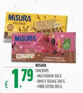 Coop Misura Crackers 350 g/360 g/385 g offerta