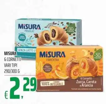 Coop Misura 6 Cornetti vari tipi 290/300 g offerta