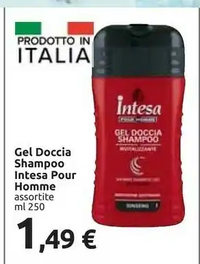 Carrefour Intesa Gel Doccia Shampoo Pour offerta