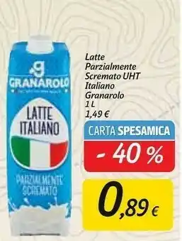Carrefour Granarolo Piacere Leggero Latte UHT Parzialmente Scremato 1000 G(ml) offerta