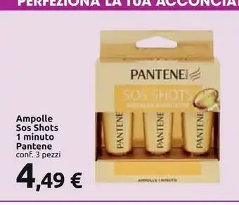Carrefour Pantene Ampolle Sos Shots 1 Minuto offerta