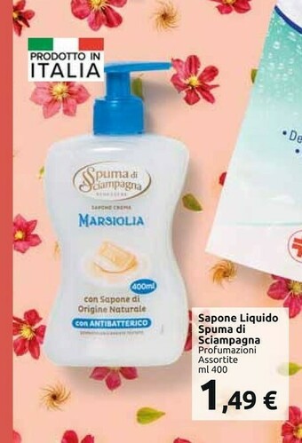 Carrefour Spuma di Sciampagna Sapone Liquido offerta