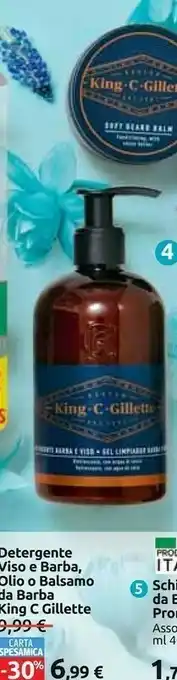 Carrefour Gillette King C Viso E Barba Olio O Balsamo Da Barba offerta