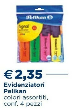 Esselunga Pelikan Evidenziatori offerta