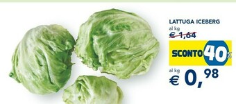 Esselunga Lattuga Iceberg offerta
