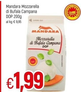 Famila Mandara Mozzarella Di Bufala Campana 200 G(ml) offerta