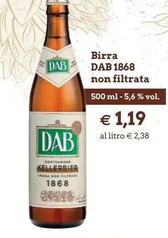 Famila Dab Birra Non Filtrata offerta