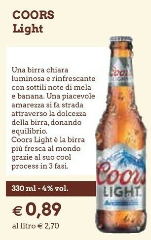 Famila Coors Light offerta