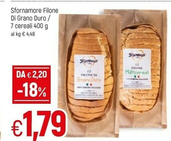 Famila Sfornamore Filone Di Grano Duro offerta