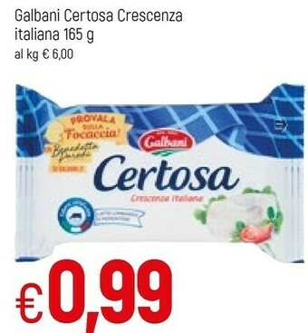 Famila Galbani Certosa Crescenza 165 G(ml) offerta