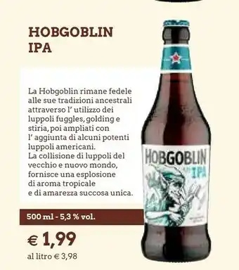 Famila Hobgoblin Ipa offerta