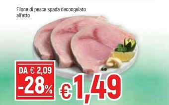 Famila Pesce spada offerta