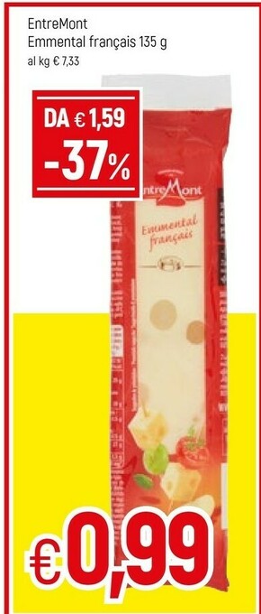 Famila Entremont Emmental 135 G(ml) offerta