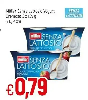 Famila Muller Müller - Yogurt Cremoso Bianco Senza Lattosio 250 G(ml) offerta