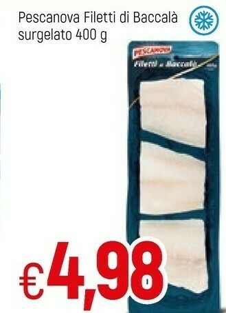 Famila Pescanova Filetti Di Baccalà Surgelato offerta