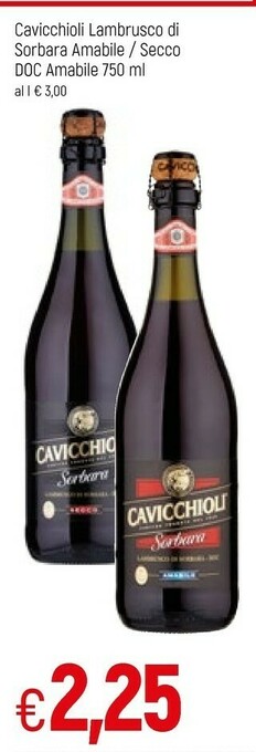 Famila Cavicchioli Lambrusco offerta