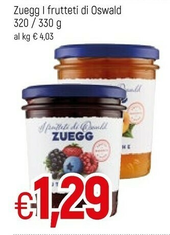 Famila Zuegg Marmellata offerta