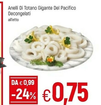 Famila Anelli Di Totano Gigante Del Pacifico Decongelati offerta