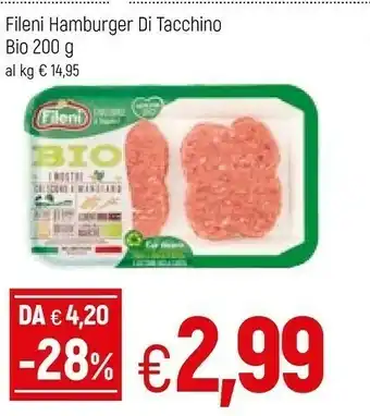 Famila Fileni Hamburger Di Tacchino Bio offerta