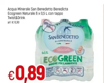 Famila San Benedetto Acqua Minerale Naturale offerta